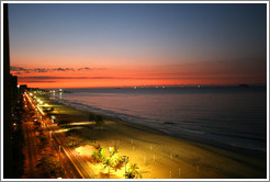 Ipanema Beach at sunrise.