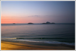 Ipanema Beach at sunrise.