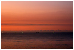 Sunrise, seen from Ipanema.