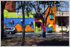Colorful building in S&atilde;o Paulo.