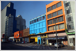 Colorful buildings in S&atilde;o Paulo.