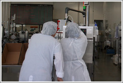 Factory workers.  Headquarters of Natura, Brazil's largest cosmetics company.