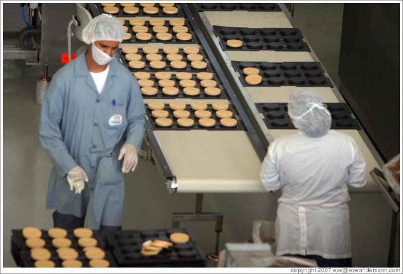 Factory workers.  Headquarters of Natura, Brazil's largest  cosmetics company.