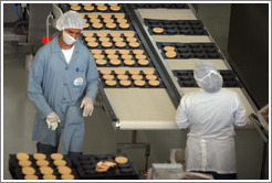 Factory workers.  Headquarters of Natura, Brazil's largest cosmetics company.