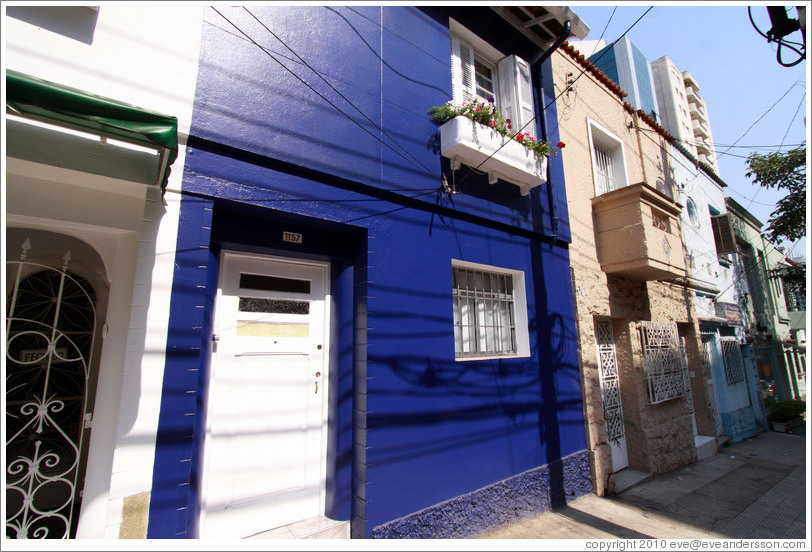 Blue house.  Rua Artur de Azevedo near Rua Joaquim Antunes.  Villa Magdalena neighborhood.