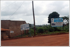 Ngambia Hotel sign.