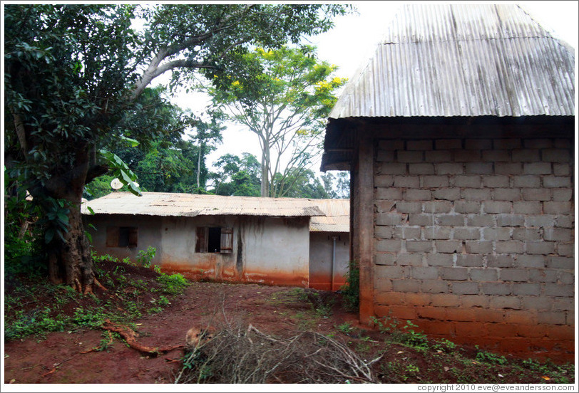 Buildings in a tribal compound.