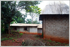 Buildings in a tribal compound.