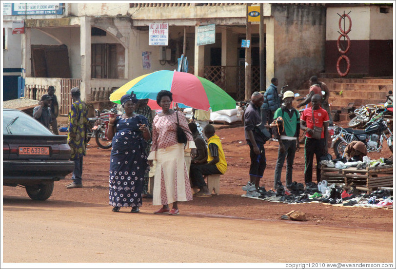 Women at the side of the road.