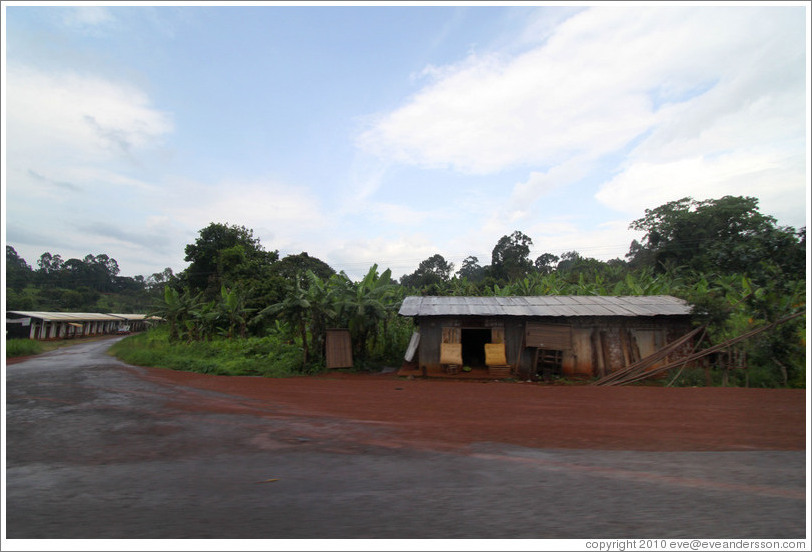 Building at the side of Route N5.