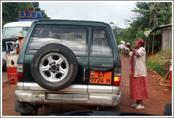 Street vendors on Route N5.