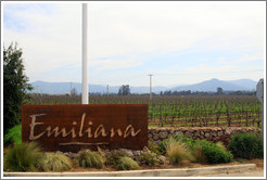 Sign.  Emiliana Vineyards.