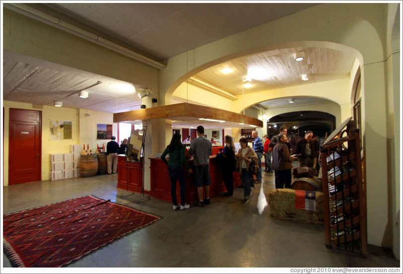 Tasting room, Veramonte Winery.