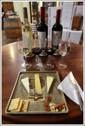 Wine and cheese tasting, Veramonte Winery.