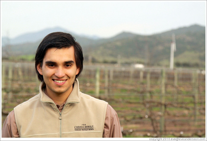 Daniel, tour guide, Casas del Bosque.