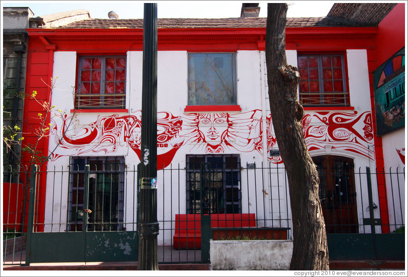 Mural on a building, Constituci?near Fernando M?uez de la Plata, Bellavista.