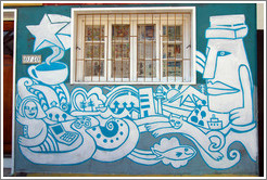 Mural on a house, Fernando M?uez de la Plata, Bellavista.