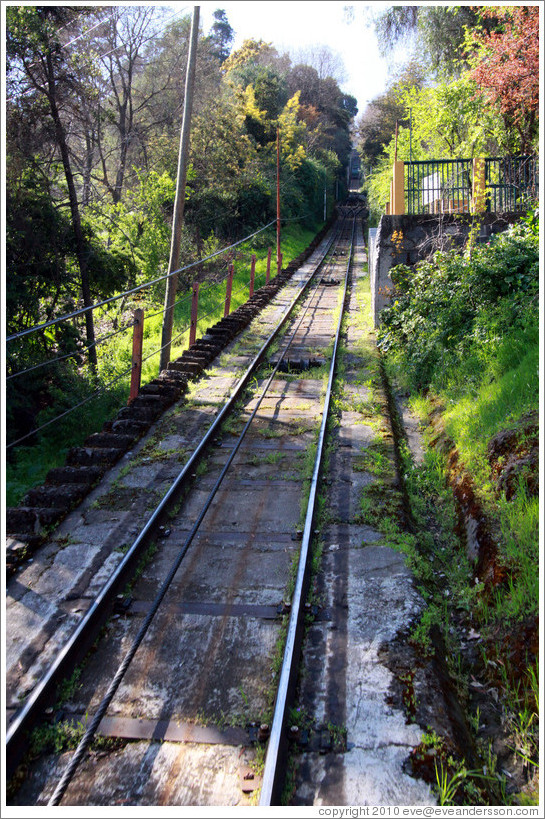 Funicular tracks, Cerro San Crist?.