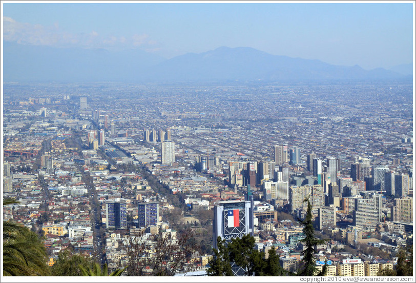 View of Santiago from Cerro San Crist?.