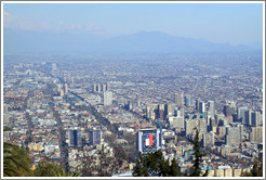 View of Santiago from Cerro San Crist?.