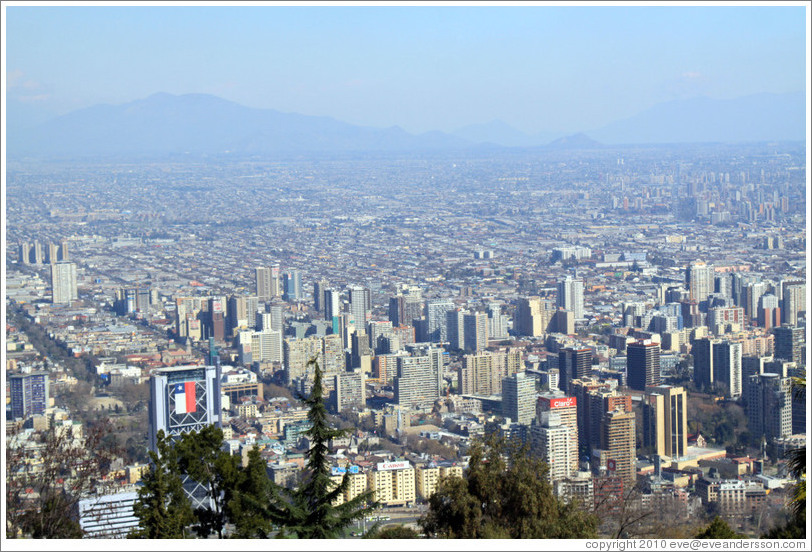 View of Santiago from Cerro San Crist?.