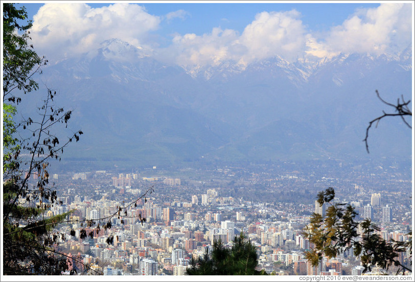 View of Santiago from Cerro San Crist?.