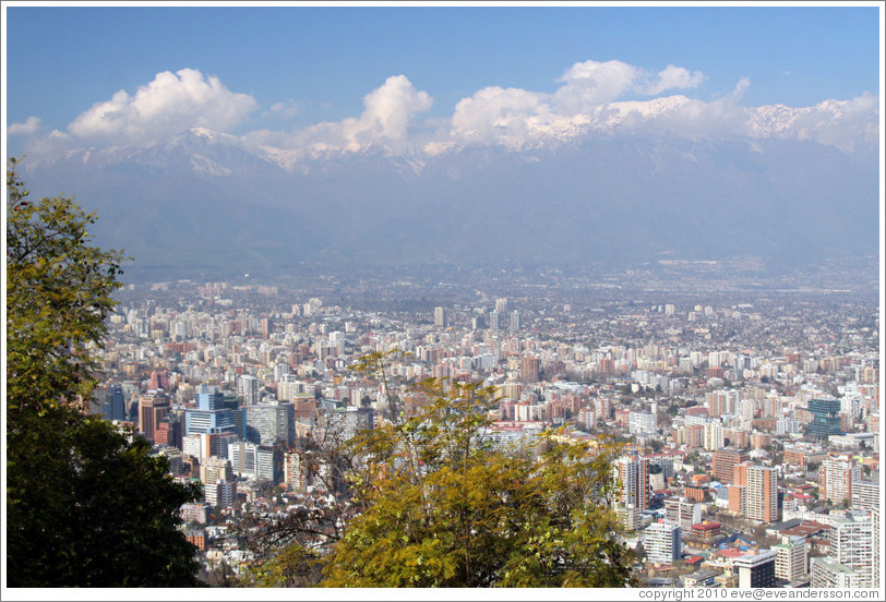 View of Santiago from Cerro San Crist?.