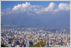 View of Santiago from Cerro San Crist?.