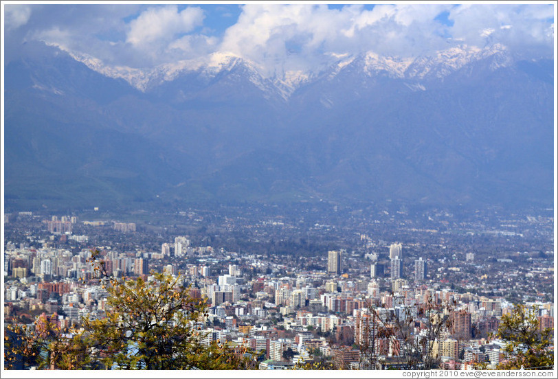 View of Santiago from Cerro San Crist?.