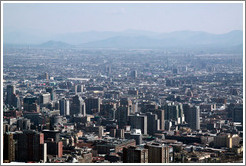 View of Santiago from Cerro San Crist?.