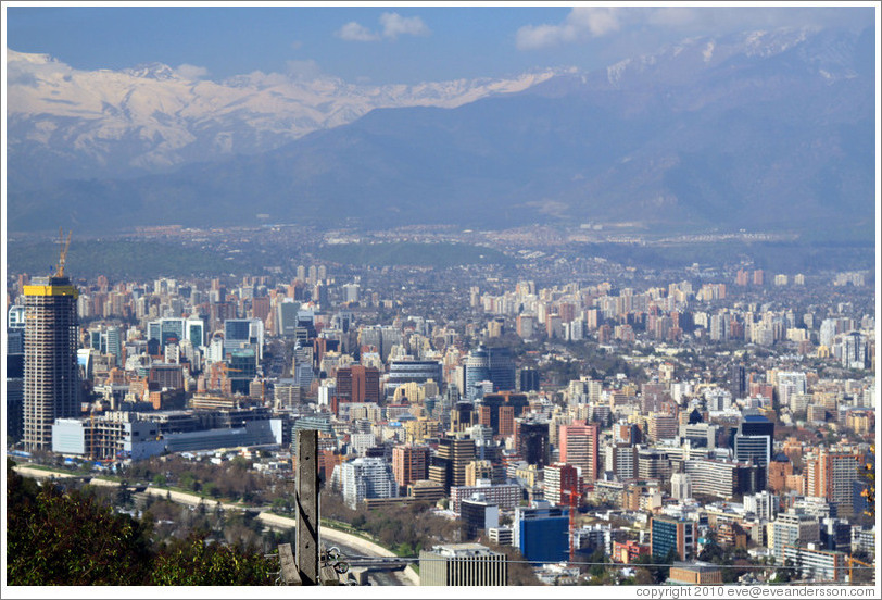 View of Santiago from Cerro San Crist?.