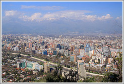 View of Santiago from Cerro San Crist?.