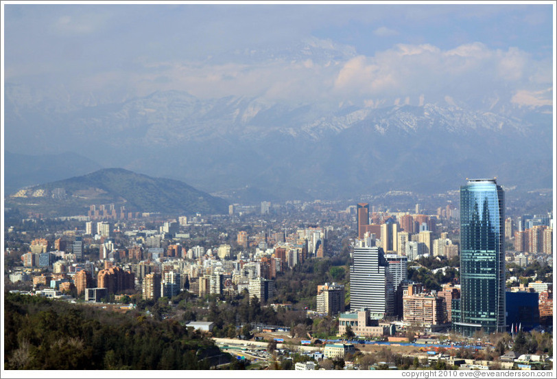 View of Santiago from Cerro San Crist?.