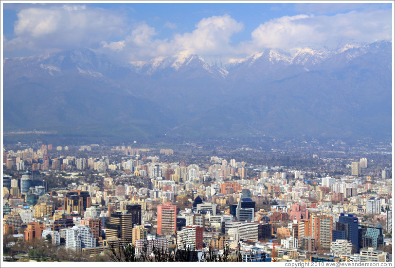 View of Santiago from Cerro San Crist?.