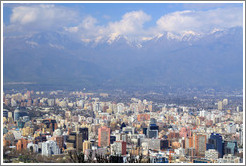 View of Santiago from Cerro San Crist?.