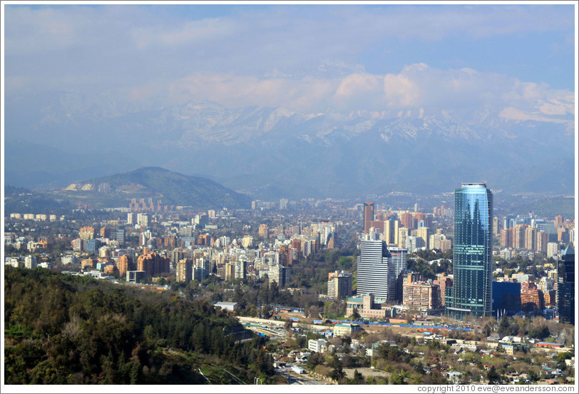 View of Santiago from Cerro San Crist?.