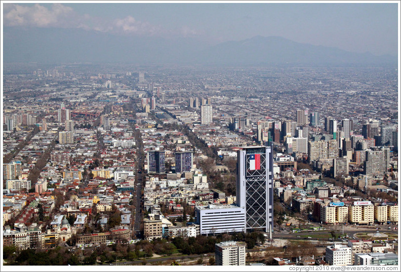 View of Santiago from Cerro San Crist?.