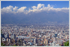 View of Santiago from Cerro San Crist?.