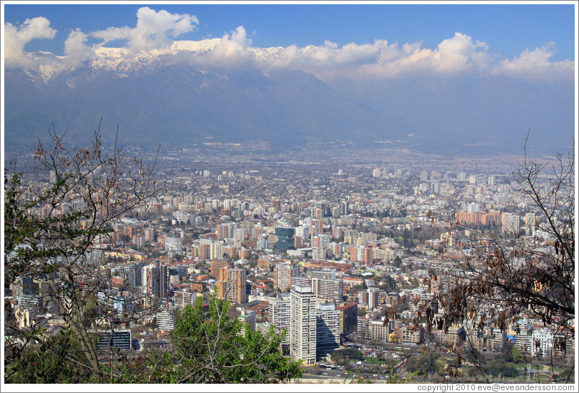 View of Santiago from Cerro San Crist?.