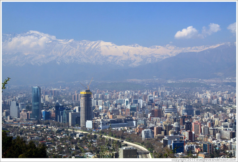 View of Santiago from Cerro San Crist?.