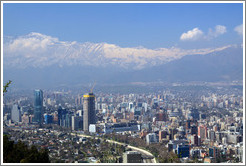 View of Santiago from Cerro San Crist?.