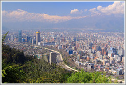 View of Santiago from Cerro San Crist?.