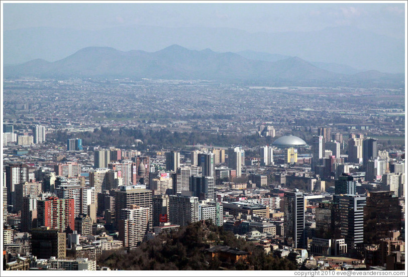 View of Santiago from Cerro San Crist?.