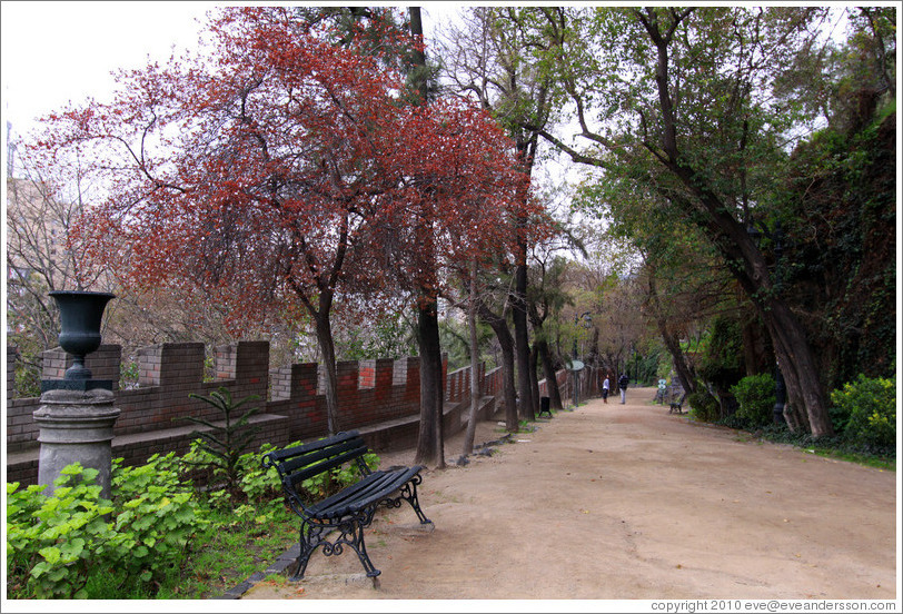 Bench and path, Cerro Santa Luc?