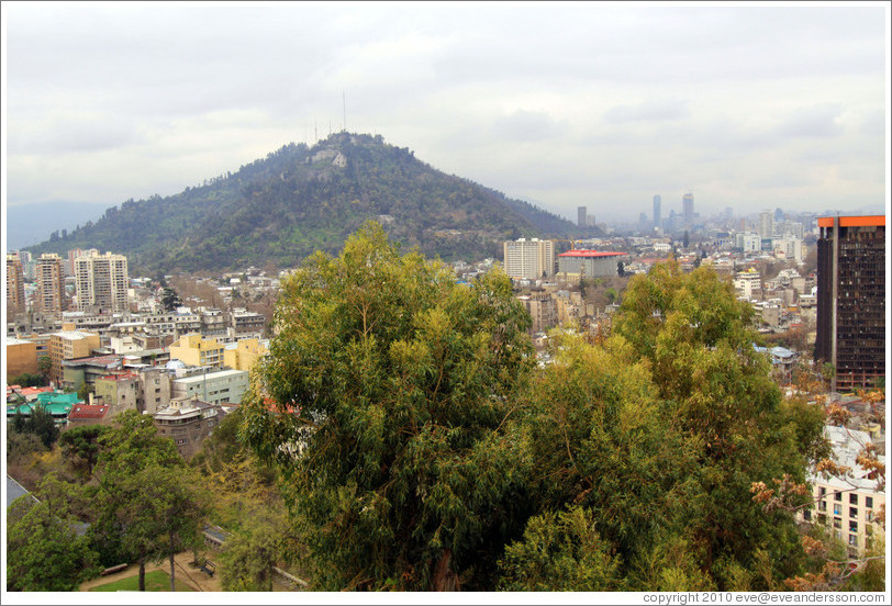 View of Cerro San Crist? from Cerro Santa Luc?