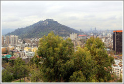 View of Cerro San Crist? from Cerro Santa Luc?