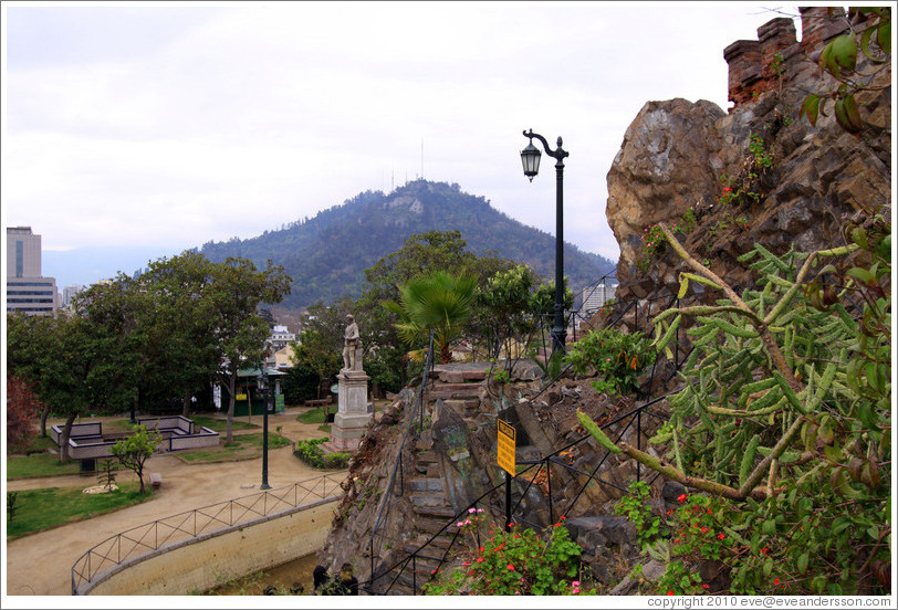 View of Cerro San Crist? from Cerro Santa Luc?