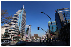 Avenida Apoquindo at Augusto Legu? Providencia neighborhood.