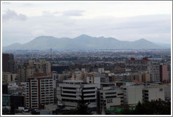 View of Santiago from the RQ Santiago Suites hotel.
