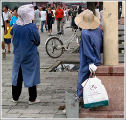Cleaners at Forbidden City.
